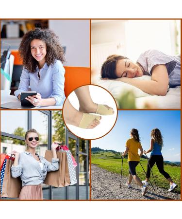 Bunion Pain Relief Socks: Hallux Valgus Corrector for Women and Men - Toe Straightener for Hammer Toes - Orthotic Bunion Splint Brace (Beige, 1 Pair) - Buy Online on GoSupps.com