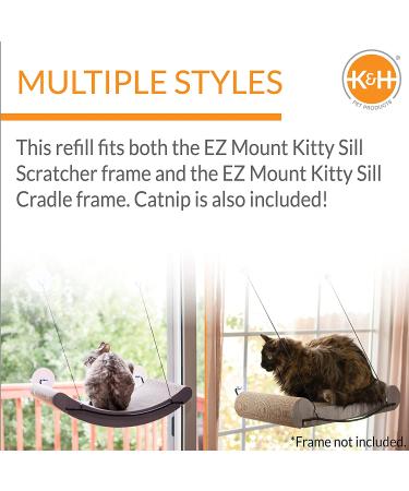 K&H EZ Mount Scratcher Kitty Sill Refill - Long-lasting and Durable - Buy Online on GoSupps.com