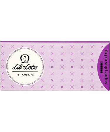 Buy 12 x Lil-Lets Super Plus Extra Tampons (14s) - Ultra Absorbent & Comfortable | International Shipping Available - Buy Online on GoSupps.com