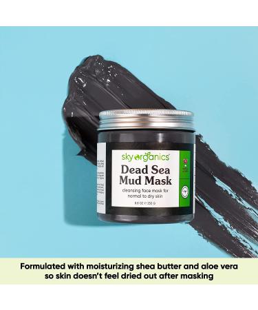 Sky Organics Dead Sea Mud Mask 8.8 fl oz - Natural Beauty Treatment - Buy Online on GoSupps.com