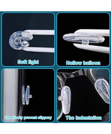 Soft Silicone Air Chamber Eyeglasses Nose Pads - 19 Pairs with Screws, Micro Screwdriver, Cloth, Anti-Drop Hook - Buy Online on GoSupps.com