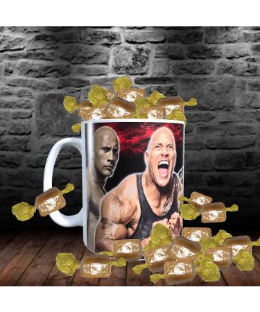 Dwayne Johnson Celebrity Icon Mug with Choice of Sweets Gift - Buy Online on GoSupps.com