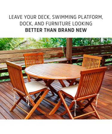 Super Cleaner: Water-Based Teak Cleaner & Brightener - Deep Clean & Protect Indoor & Outdoor Wood Furniture | 8 oz - Buy Online on GoSupps.com