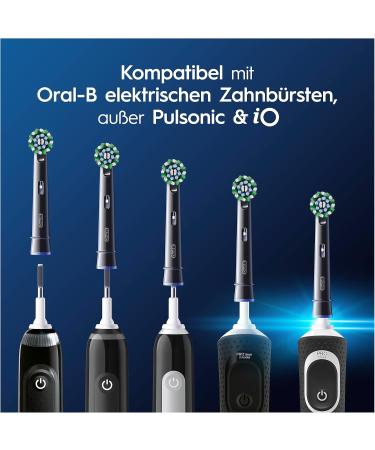 Oral-B Pro CrossAction Electric Toothbrush Heads - 10 Pack Original X-Bristen Mailbox-Compatible Made in Germany Black - Buy Online on GoSupps.com