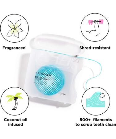 COCOFLOSS Coconut Oil Dental Floss | Kissably Clean Set | Vegan & Cruelty-Free | Dentist-Designed | Double Mint | 4-Month Supply - Buy Online on GoSupps.com