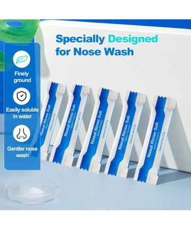 Waterpulse 60 Nasal Rinse Packets - Effective Neti Pot Salt for Sinus Relief Allergies & Colds | Individually Wrapped & Convenient - Buy Online on GoSupps.com