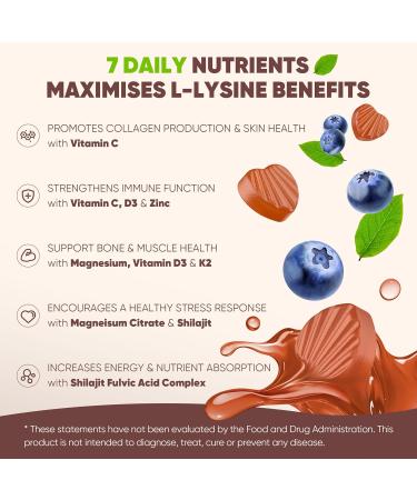 2Pack Magnesium Gummies 400mg + 2Pack Sugar Free L-Lysine Gummies 1000mg - Buy Online on GoSupps.com