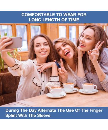 Simply Seniors Finger Splint - 2 Splints & Sleeves for Trigger Finger Mallet & Broken Fingers - Arthritis & Straightening Brace for All Fingers & Kids - Shop Now - Buy Online on GoSupps.com
