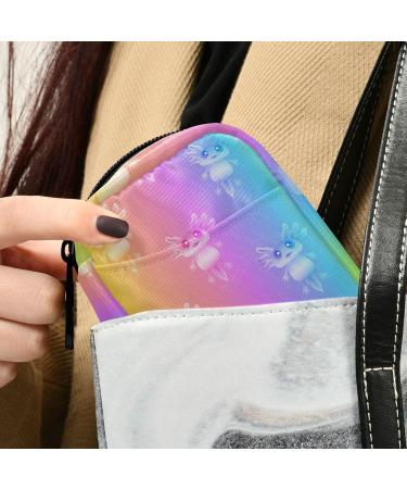 Pfrewn 7-Day Rainbow Axolotl Pill Organizer Case - Portable Travel Pill Box & Zipper Pouch for Vitamins & Supplements - Buy Online on GoSupps.com