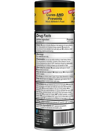 HC MAX Aerosol Athlete's Foot Spray 5.3oz - Fast Acting Relief - Buy Online on GoSupps.com