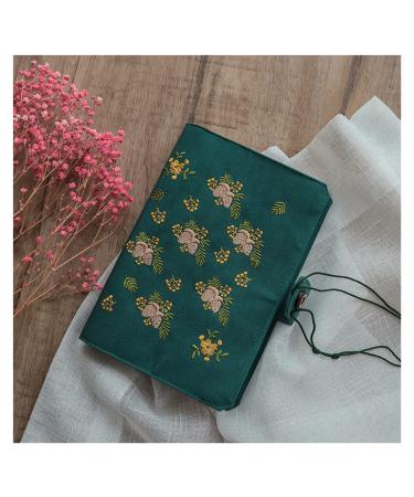 A5 Cute Cloth Dotted 6 Holes Spiral Ring Binder Notebook School Office Stationery Blank Line Grid Dots Planner (Color : A Size : Line-Inner Page) (A Daily plan)