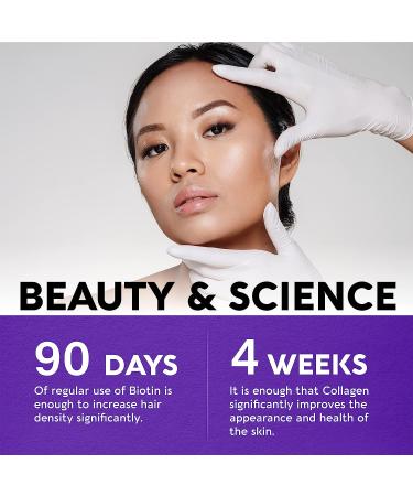 NUTRAHARMONY Liquid Biotin & Collagen - Extra Strength 60000 mcg - Hair Growth & Skin Health - Fast Absorption - B7 Supplement for Men & Women - Buy Online on GoSupps.com