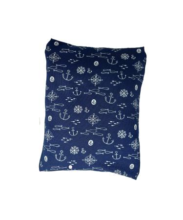 Lavender or herbal pillows with high-quality medicinal herbs such as lavender hops lemon balm fennel mint rose petals yysop quender cover approx. 20x24cm marine blue 397 K