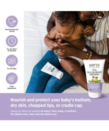 Maty's Baby Essentials Kit: Petroleum-Free Chest Rub, Diaper Rash Relief, USDA Cough Syrup - Clean Alternatives for Newborns - Buy Online on GoSupps.com
