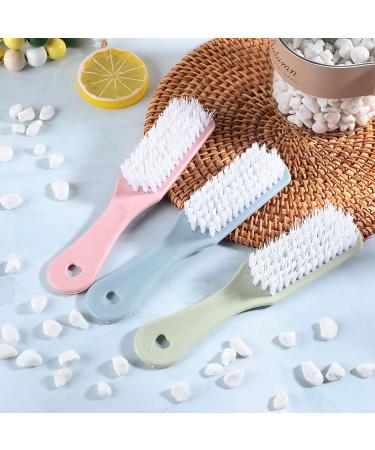 9-Piece Handle Grip Nail Brush Set for Cleaning - Manicure Tools for Toes and Nails - Men and Women - Green, Pink, Blue - Buy Online on GoSupps.com