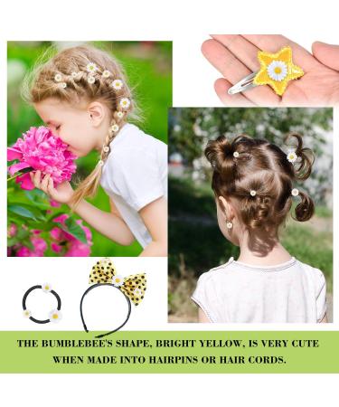 Hicarer 50 Pieces Flatback Resin Daisy Flowers - Mini Decorative Artificial Charms in Storage Box for DIY Crafts - 3 Sizes (White and Yellow) - Buy Online on GoSupps.com