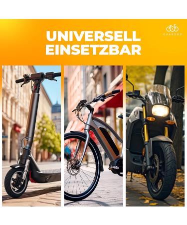 Guarded Premium Bicycle Lock - High-Safety 8mm Steel Chain Anti-Theft Key Lock for E-Scooters E-Bikes City Scooters & Motorcycles - Buy Online on GoSupps.com