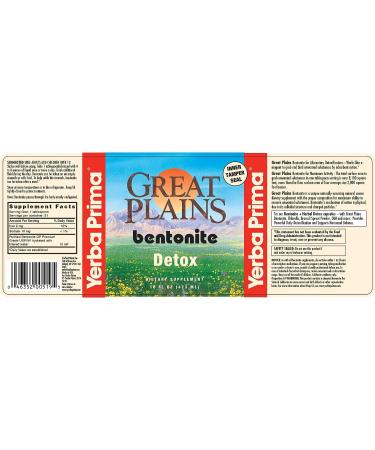 Yerba Prima Bentonite Detox Liquid Clay 16oz - Food Grade Natural Internal Cleanse - Buy Online on GoSupps.com