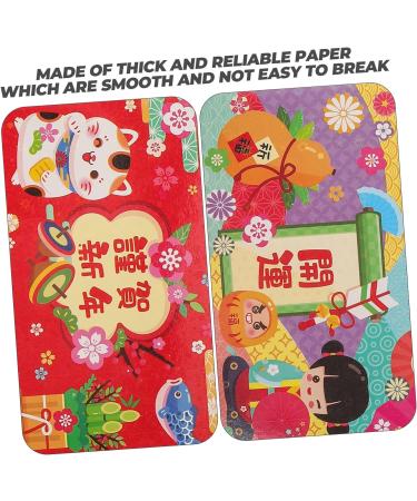 TEHAUX 36 Pcs Japanese Spring Festival Red Packet Hong Bao Envelope Lunar New Year Envelope Chinese Money Packets Cash Envelope Christmas Gifts Spring Festival Gift Paper Rabbit Wedding As Shown 2x3pcs 16.8X9.8CMx3pcs - Buy Online on GoSupps.com