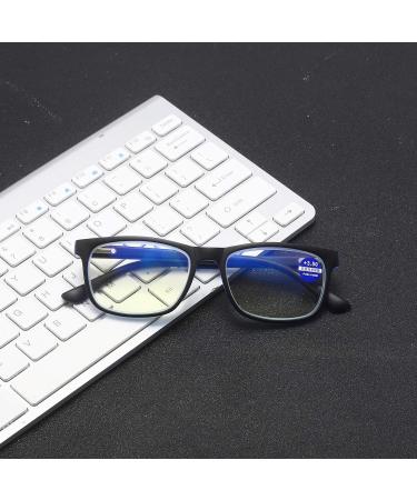 MMOWW 3-Pack Reading Glasses for Men & Women - Anti-Blue Light Computer Glasses with Spring Hinges (Gray Blue Red) - Strength 3.0 - Buy Online on GoSupps.com