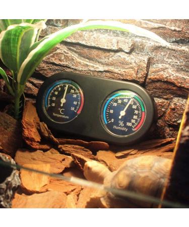 Temperature Humidity Meter Round Shape Hygrothermograph Reptile Hygrometer for Reptile for Hydrometer Humidity Reptile