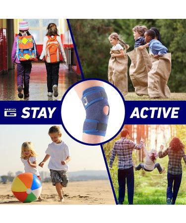 Neo-G Kids Knee Brace with Open Patella | For Arthritis Relief, Joint & Meniscus Pain | Ideal for Sports like Basketball & Running | Adjustable Compression | Class 1 Medical Device - Buy Online on GoSupps.com