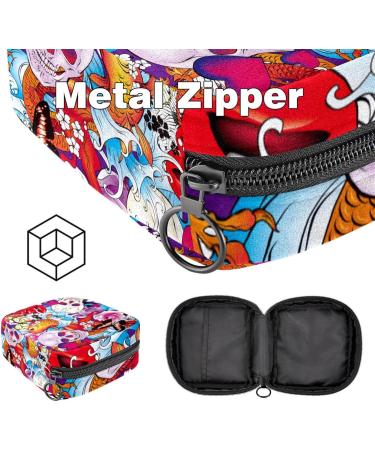Portable Women's Binding-Up Bags | Menstrual Cup & Tampon Storage for Teens | Skull Flowers & Butterfly Designs - Buy Online on GoSupps.com