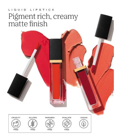 PDL Cosmetics Bold Aspirations Liquid Lipstick (Empowered) - Burgundy Matte Finish | Long Lasting, Hydrating Formula - Vegan & Cruelty-Free - Buy Online on GoSupps.com