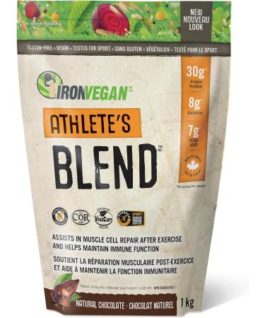 Sprouted Protein Unflavoured 1kg | Vegan plant-based organic gluten-free Beige & Athlete's Blend Protein Powder Chocolate Flavour 1 kg - Buy Online on GoSupps.com