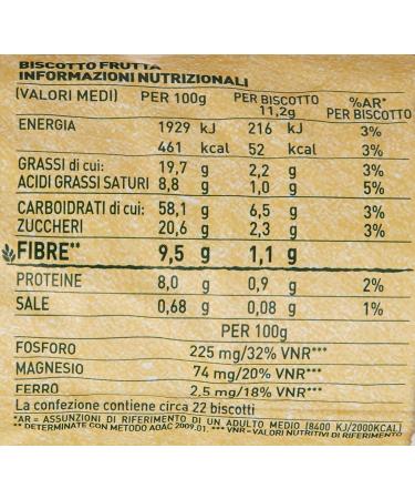  Mulino Bianco Mulino Bianco Gran Cereale Fruit and Fibre Multi Cerealis 250g - Buy Online on GoSupps.com