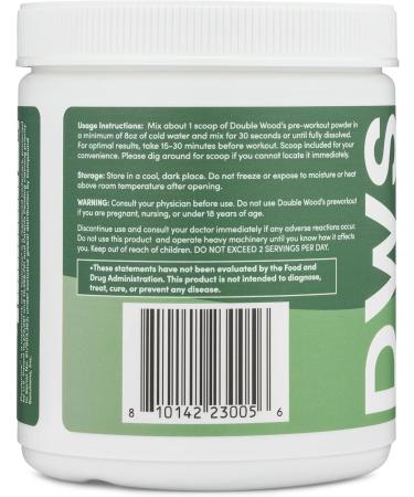 Pre Workout Powder for Men & Women (30 Servings of Caffeine Beta Alanine L-Citrulline Dynamine L-Theanine Taurine Theacrine & More) Preworkout Powder with Scoop by Double Wood (Fruit Punch) - Buy Online on GoSupps.com