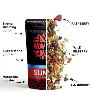 WOW TEA Berry SlimFit Tea - Natural 21-Day Weight Loss Program for a Healthier You | International Shipping Available - Buy Online on GoSupps.com