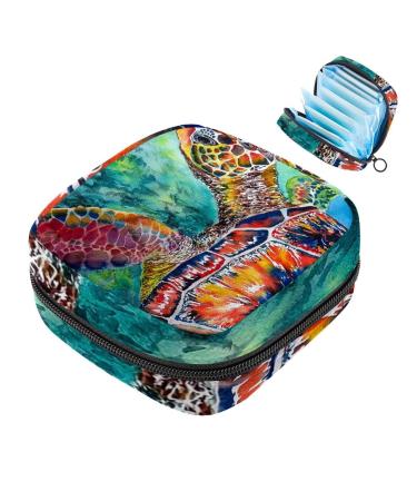 Seate swimming lady napkin storage bag menstrual pad bag portable menstrual cup pocket with zipper for teenagers girls women women