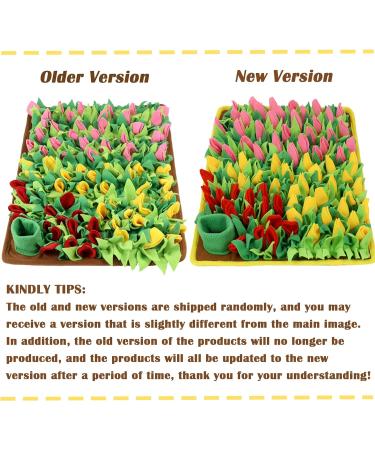 MHTTEC Dog Sniffing Mat Tulip Snuffle Mat for Dogs 60cm x 40cm Dog Nosework Feeding Mat Polar Fleece Interactive Dog Toys Enrichment Pet Foraging Mat for Smell Training and Slow Eating Flowering Shrubs 60cm*40cm - Buy Online on GoSupps.com