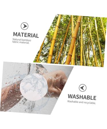 minkissy 1 Set Cleansing Pad Sponges for Cleaning Esponjas Faciales Cleaning Sponge Reusable Makeup Remover Pads with Holder Eye Makeup Remover Pad Bamboo Tube Organic White - Buy Online on GoSupps.com