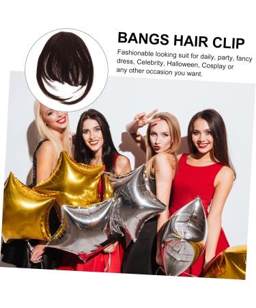 Mikinona Bang Clip Hair Air Bangs Woman Fake Bangs Clip in Hair Bangs Hair Accessories Bangs Hair Clip Fake Hair Bangs Clip in Bangs Hair Bangs Extensions 25X15X2CM Dark Red - Buy Online on GoSupps.com