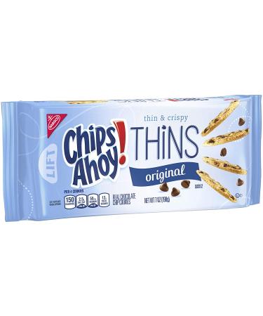 CHIPS AHOY! Thins Original Chocolate Chip Cookies - 7 oz. Resealable Pack - Buy Online on GoSupps.com
