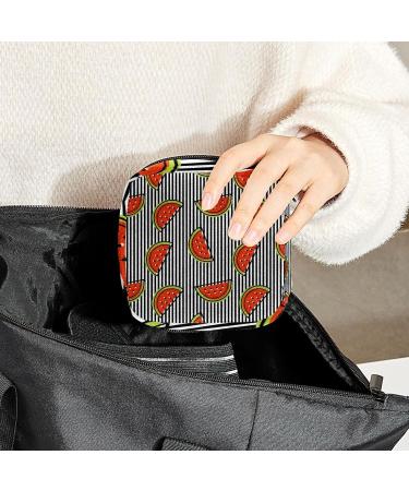 Lemon Stripe Sanitary Napkin Storage Bag Feminine Menstrual Cup Pouches Nursing Pad Holder Tampon Bags Portable Period Bag for Women Teen Girls 1Pcs Multi-colored 2 - Buy Online on GoSupps.com