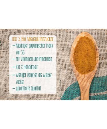Buy Herbal Shop Coconut Blossom Sugar Organic (3 x 1000g) | Fair Trade - Premium Quality for Health & Baking - Buy Online on GoSupps.com