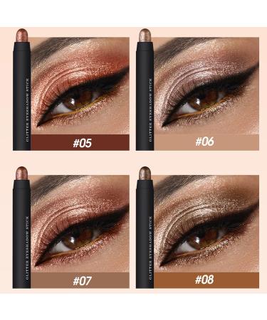  Qzdtue Shadow Stick Eyeshadow Shimmer Matte Cream Eye Color 5.0in Long-Lasting Waterproof Makeup Stick Smooth Highlighter Pencil for Girls Women Daily Cosmetic Use Smooth Texture - Buy Online on GoSupps.com