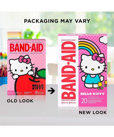 Band-Aid Hello Kitty Adhesive Bandages for Kids - Assorted Sizes 20 ct - Buy Online on GoSupps.com