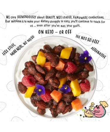 The Nut Bakery Chocolate Almond Keto Snacks - 2g Net Carbs - Low Carb Nuts - 9.5 Ounces (Pack of 1) - Buy Online on GoSupps.com