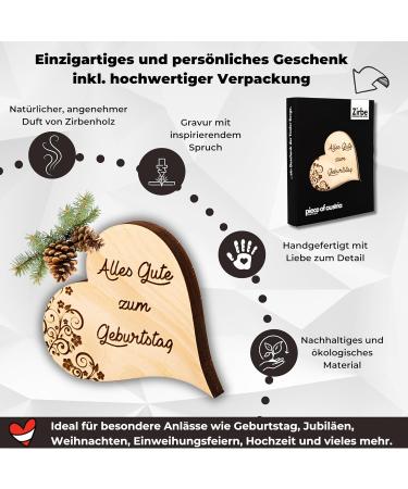 Zirbenherz Mini High-Quality Birthday Gift in Premium Packaging | International Shipping Available - Buy Online on GoSupps.com
