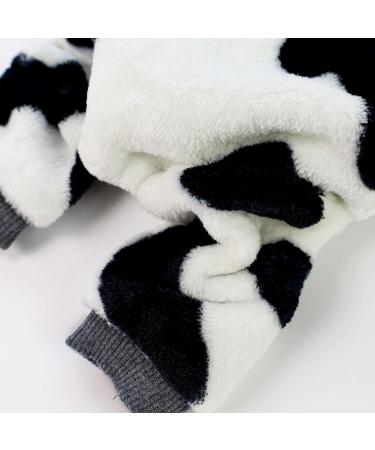 Fitwarm Adorable Milk Cows Velvet Dog Pajamas Coat Jumpsuit XL (Chest 21 Back 16) - Buy Online on GoSupps.com
