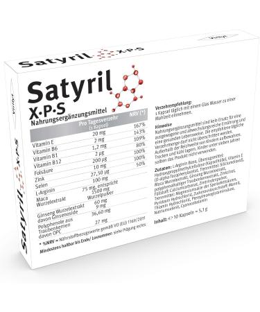 Virilyt Satyril for Active Men - 10 High Dose Capsules with Maca L-Arginine Zinc & Selenium | Study-Based Development | Fast International Shipping from Germany - Buy Online on GoSupps.com
