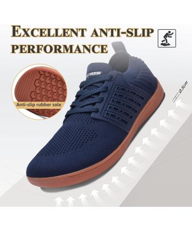 Shop Ashion Unisex Barefoot Shoes - Wide Fit Trail & Running Shoes for Men & Women | EU Size 39 - B Blue & Brown - Buy Online on GoSupps.com