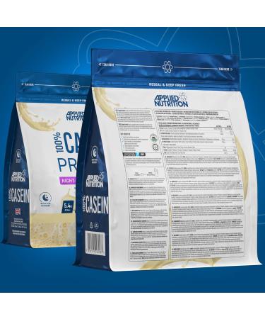 Applied Nutrition Casein Protein Powder - Vanilla Cream 900g (30 Servings) - Slow Release Micellar Casein Supplement - Buy Online on GoSupps.com