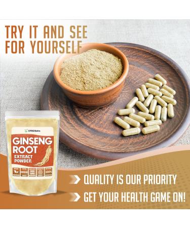 XPRS Nutra Ginseng Root Extract Powder - Supports Cognitive Function, Physical Performance and Immune System - Vegan Friendly Panax Ginseng Powder (4 oz) - Buy Online on GoSupps.com