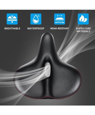 PeloFamily Wide Bike Seat for Peloton Bike & Bike Plus | Padded Bicycle Seat Cushion for Comfort | Replacement Saddle for Women & Men | Accessory for Most Bikes - 10.5 Wide - Buy Online on GoSupps.com