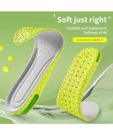 Height Increase Insoles for Men & Women - Air Cushion Heel Inserts Shock Absorption Pain Relief Green - Fits Sizes 8-11(M) & 9-13(W - Buy Online on GoSupps.com
